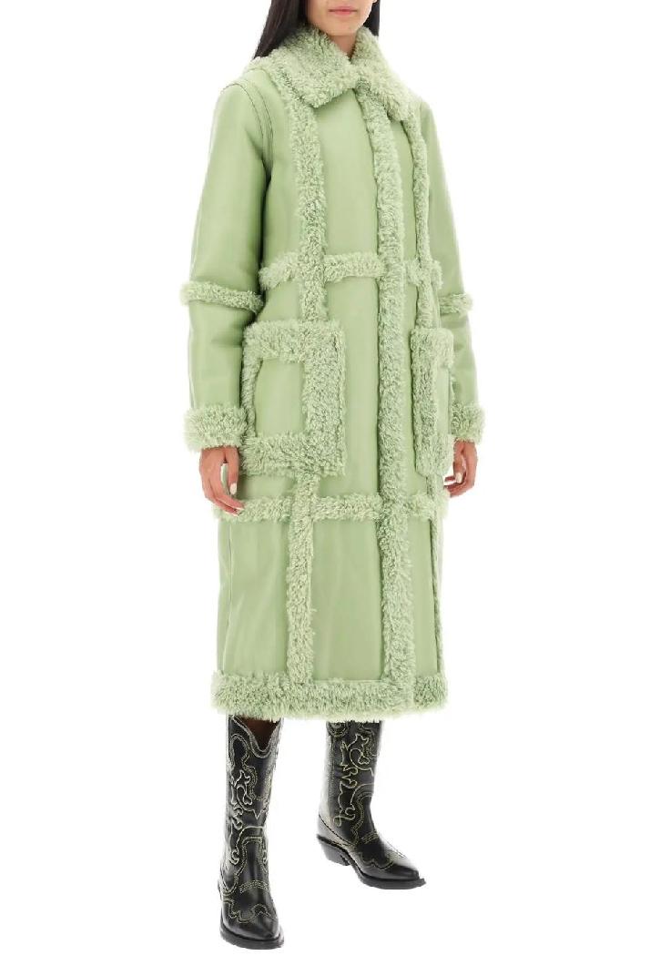 STAND STUDIO스탠드스튜디오 여성 레더 자켓 patrice eco-shearling coat