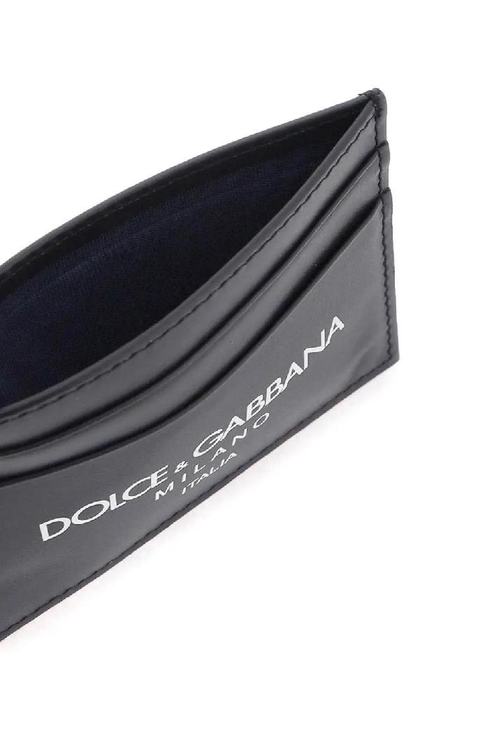 DOLCE &amp; GABBANA돌체앤가바나 남성 카드 지갑 logo leather cardholder