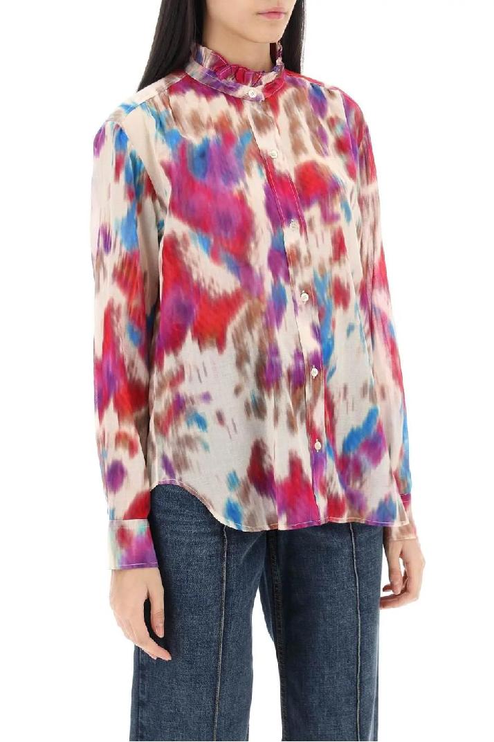 ISABEL MARANT ETOILE이자벨마랑에뚜왈 여성 셔츠 블라우스 gamble shirt with shaded motif