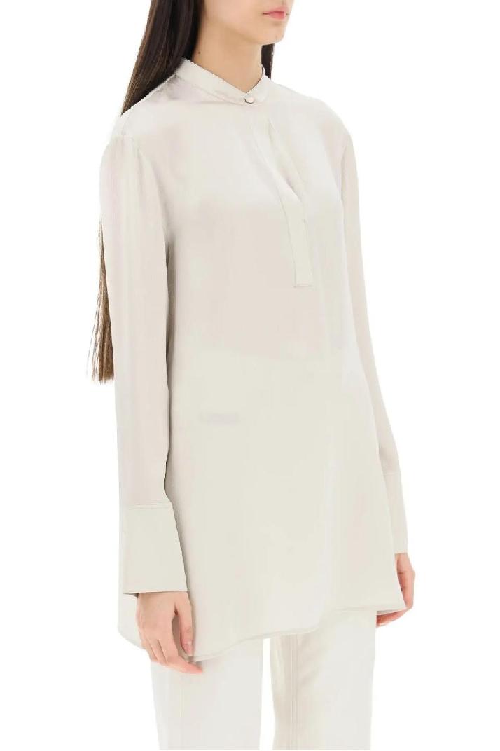 AGNONA아뇨나 여성 셔츠 블라우스 hammered silk satin blouse