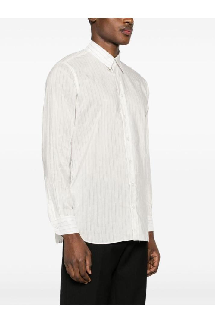 Lardini라르디니 남성 셔츠 Classic shirt in white cotton and linen