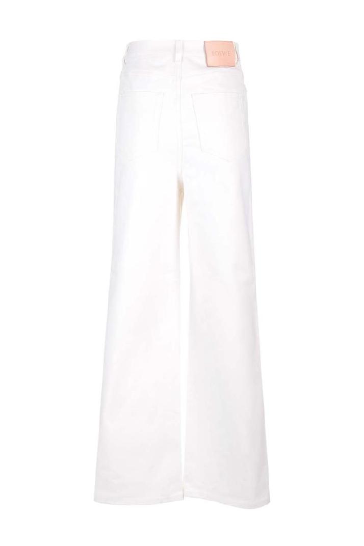 Loewe로에베 여성 청바지 White high-waisted jeans