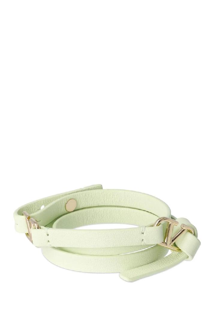 Valentino Garavani발렌티노 가라바니 여성 팔찌 Double wrap V logo leather bracelet