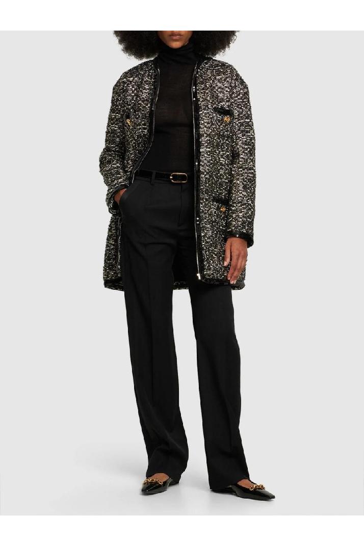 Giambattista Valli지암바티스타발리 여성 코트 Lurex tweed collarless coat
