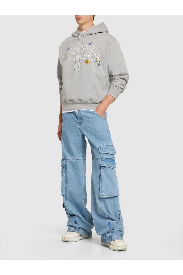 GCDSGCDS 남성 청바지 32cm Loose cotton denim cargo jeans