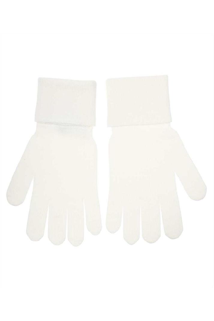 Lanvin랑방 여성 장갑 Lanvin 6LGUAN U7132 LOGO-EMBROIDERED WOOL Gloves - White