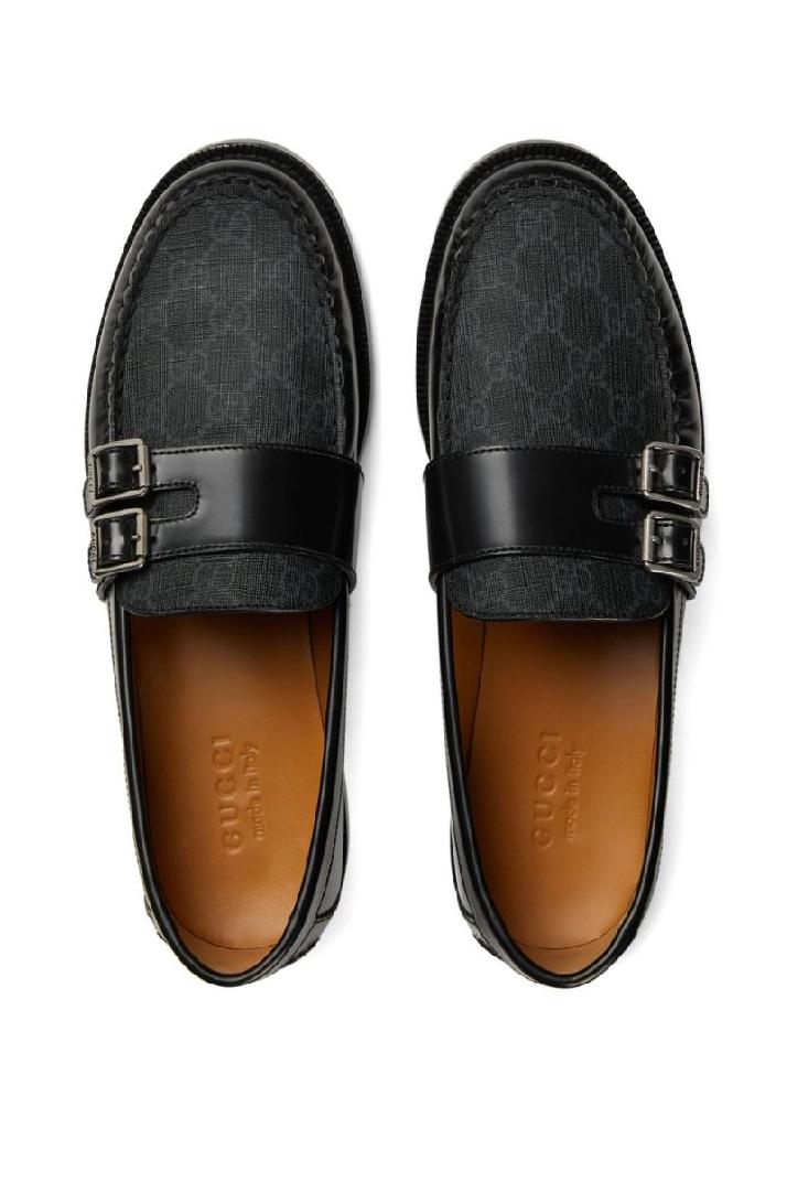 GUCCI구찌 남성 로퍼 GG MOTIF LEATHER LOAFERS