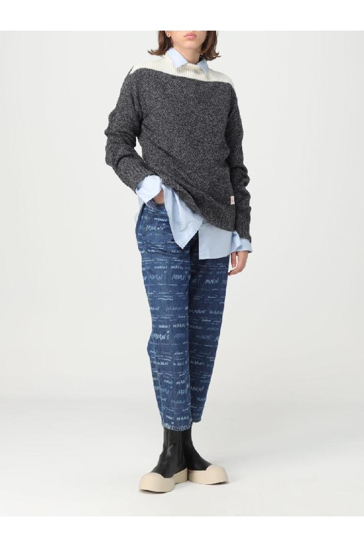 Marni마르니 여성 청바지 Marni denim jeans with all-over logo