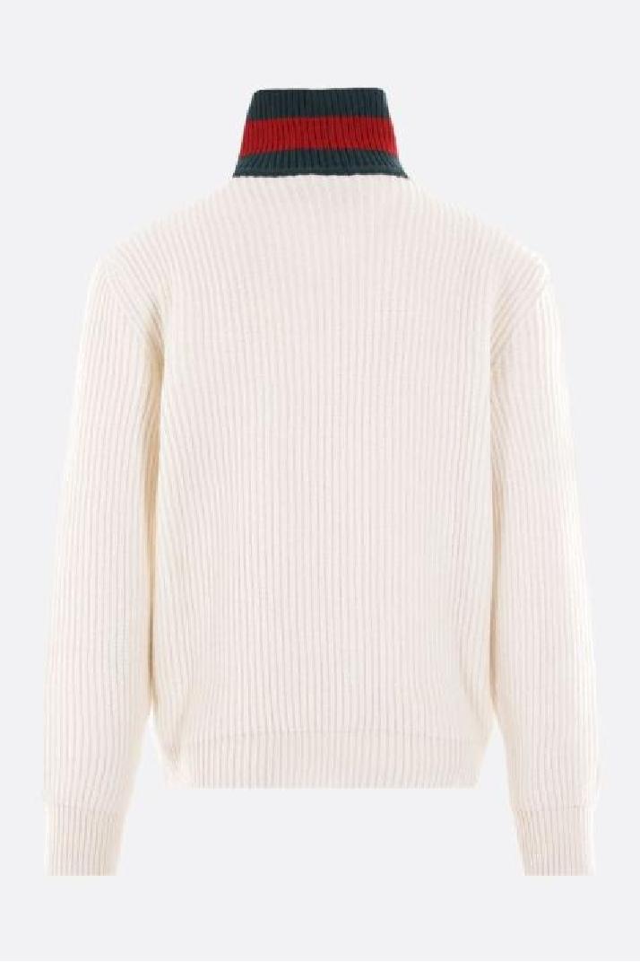 GUCCI구찌 남성 니트 스웨터 wool pullover with Web motif