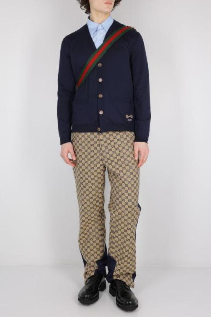 GUCCI구찌 남성 바지 GG fabric pants with contrasting details