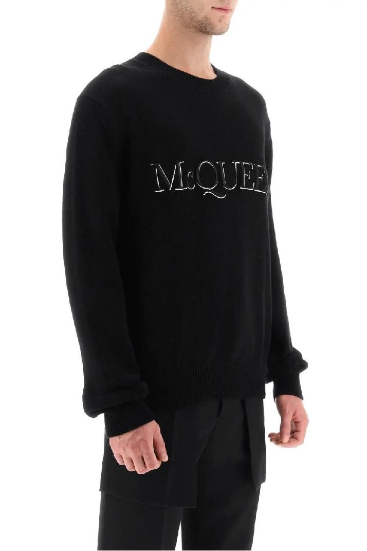 ALEXANDER MCQUEEN알렉산더맥퀸 남성 스웨터 sweater with logo embroidery