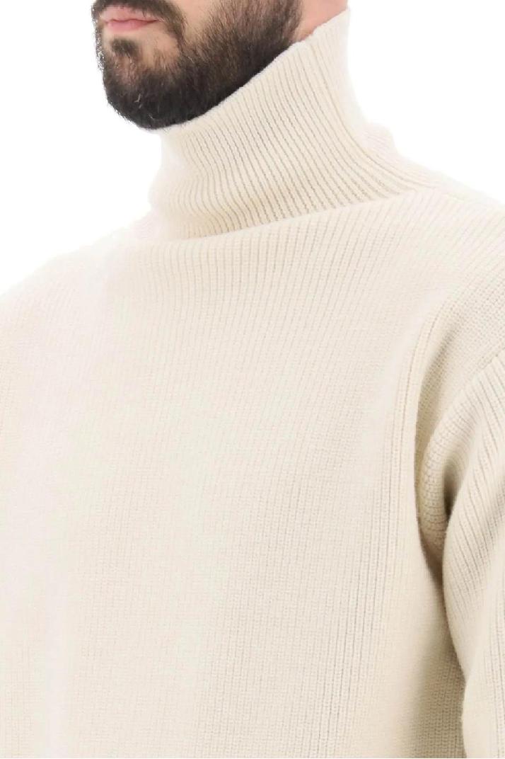 JIL SANDER질샌더 남성 스웨터 side zip high neck sweater