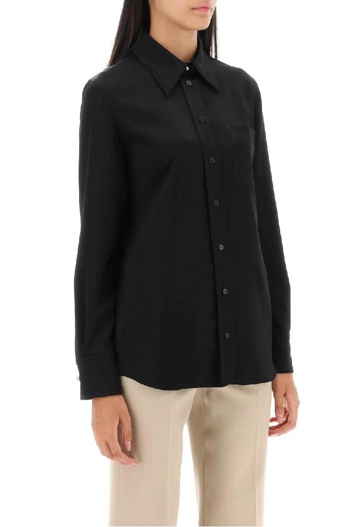 LANVIN랑방 여성 셔츠 블라우스 satin pocket shirt